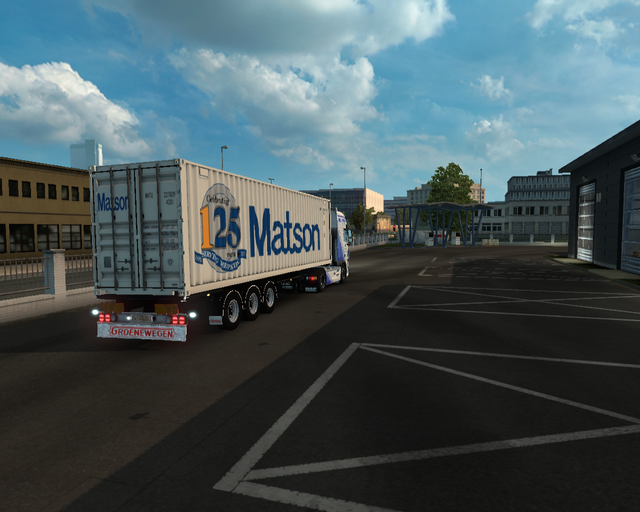 ets2 Daf XF105 4x2 + Container trailer Peeman Tran prive skin ets2