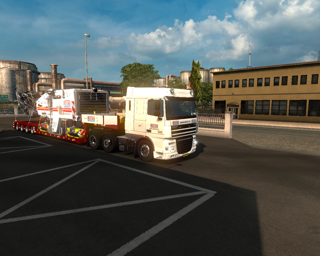 ets2 Daf Xf105 6x2 + Doll dieplader met Freezmachi prive skin ets2