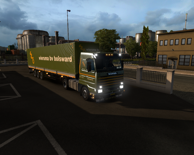 ets2 Scania 113M 4x2 + Zeilhuif trailer Wiersma BV prive skin ets2