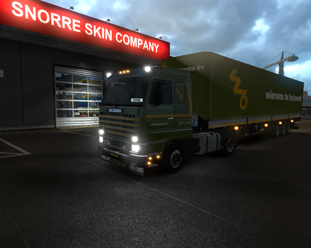 ets2 Scania 113M 4x2 + Zeilhuif trailer Wiersma BV prive skin ets2