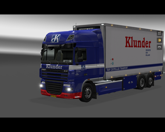 ets2 Daf XF 105 6x2 BDF Klunder transport Deventer prive skin ets2