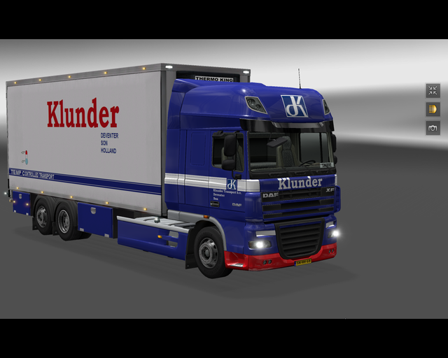 ets2 Daf XF 105 6x2 BDF Klunder transport Deventer prive skin ets2