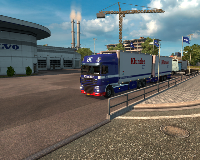 ets2 Daf XF 105 6x2 BDF + tandem Klunder transport prive skin ets2