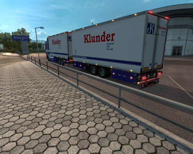 ets2 Daf XF 105 6x2 BDF + tandem Klunder transport prive skin ets2