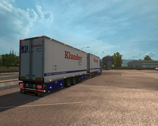 ets2 Daf XF 105 6x2 BDF + tandem Klunder transport prive skin ets2