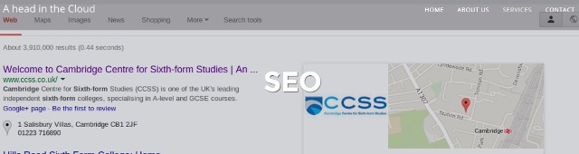 seo cambridge A Head in the Cloud Agency Ltd