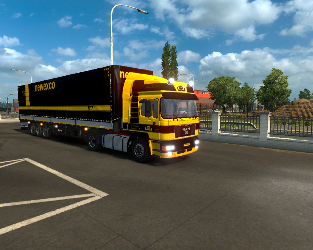 ets2 Man F2000 + Schwarzmuller V.O.F - prive skin ets2