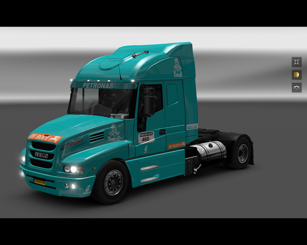 ets2 Iveco Strator 4x2 Dakar De Rooy Holland  - prive skin ets2