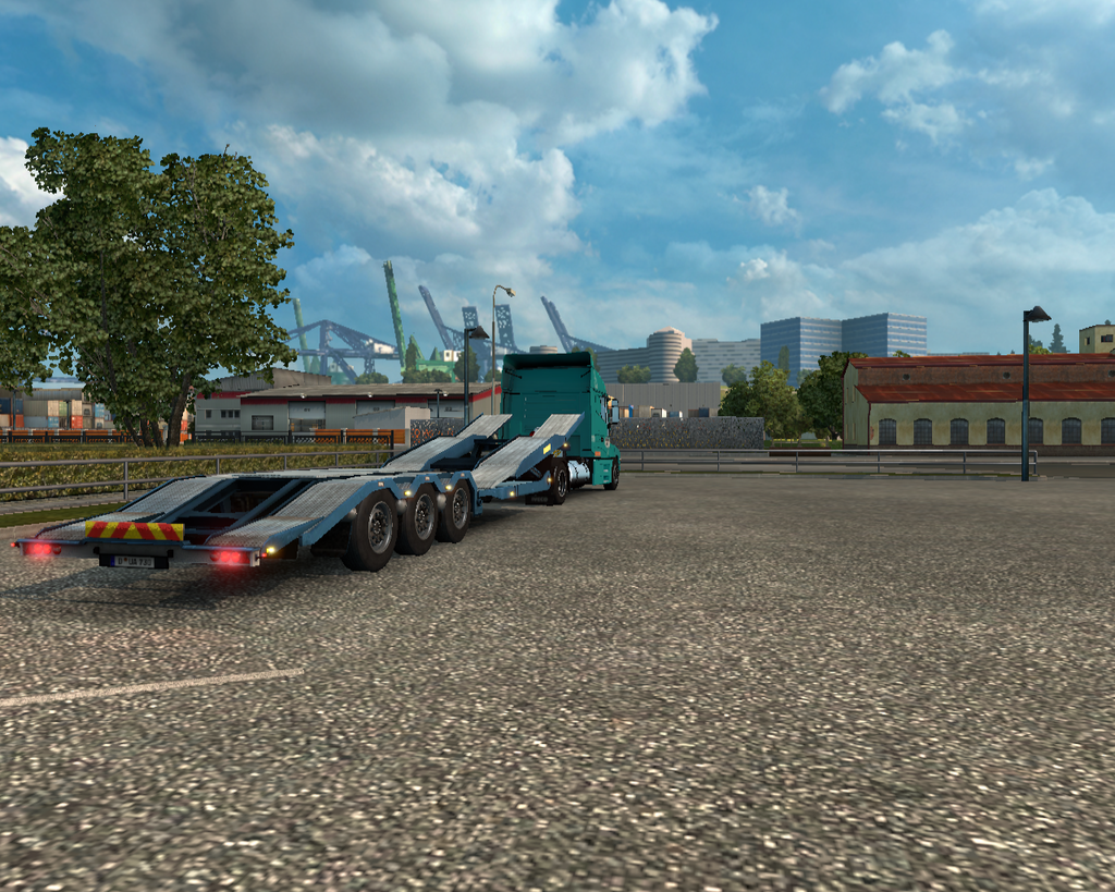 ets2 Iveco Strator 4x2 + empty Trucktransporter Da - prive skin ets2