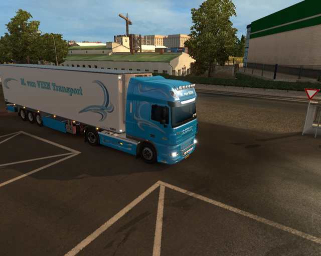 ets2 Daf XF105 4x2 + Chereau M prive skin ets2