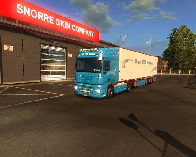 ets2 Daf XF105 4x2 + Chereau M prive skin ets2