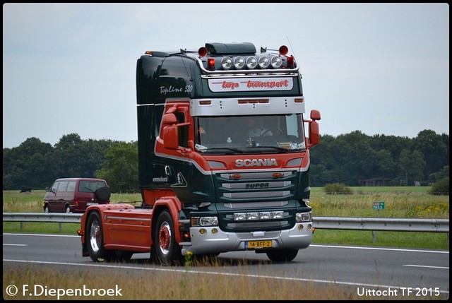 14-BFF-2 Scania R520 Top Transport-BorderMaker Uittocht TF 2015