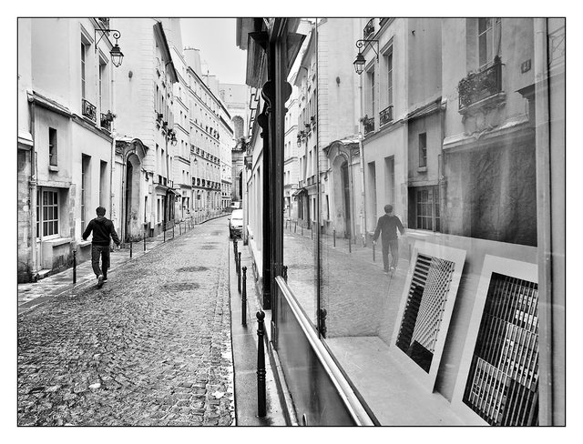 Paris Street Reflection France