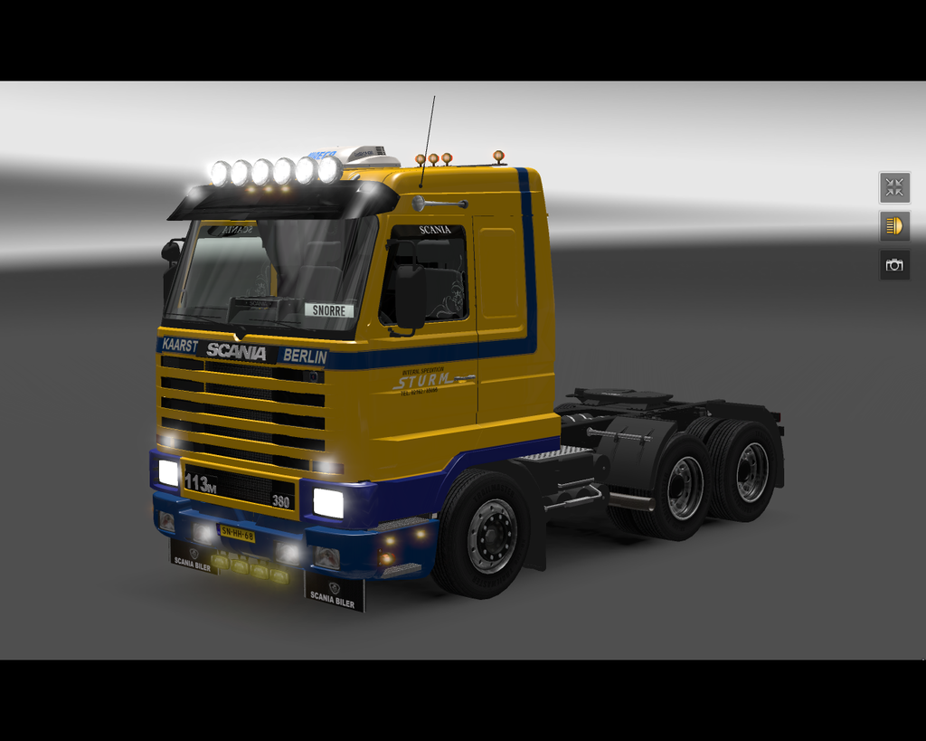 ets2 Scania 113M 380 6x4 Sturm spedition Berlin  - prive skin ets2