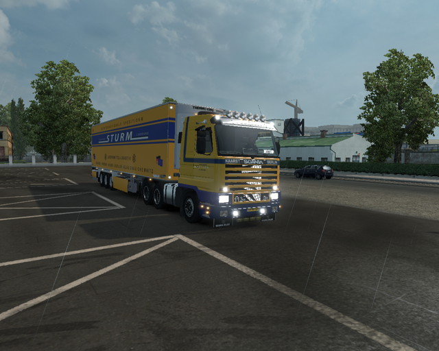 ets2 Scania 113M 380 6x4 + Chereau Coolliner Sturm prive skin ets2