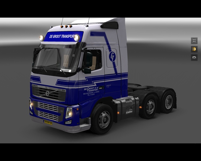 ets2 Volvo Fh 6x2 De Groot transport Nieuwerkerk a prive skin ets2