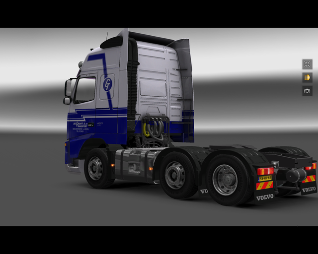 ets2 Volvo Fh 6x2 De Groot transport Nieuwerkerk a prive skin ets2