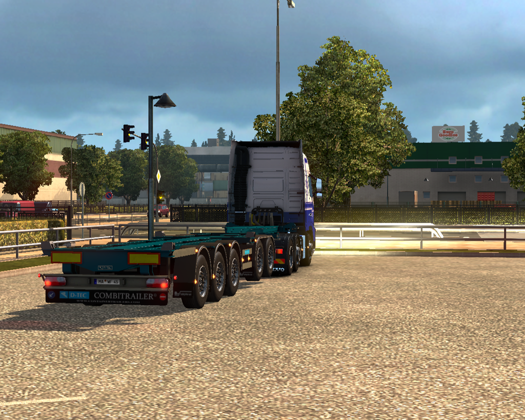 ets2 Volvo Fh 6x2 + empty d-tec trailer De Groot t - prive skin ets2