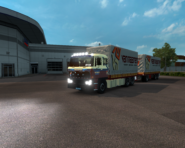 ets2 Daf 2800 6x4 BDF + Aanhanger Int prive skin ets2