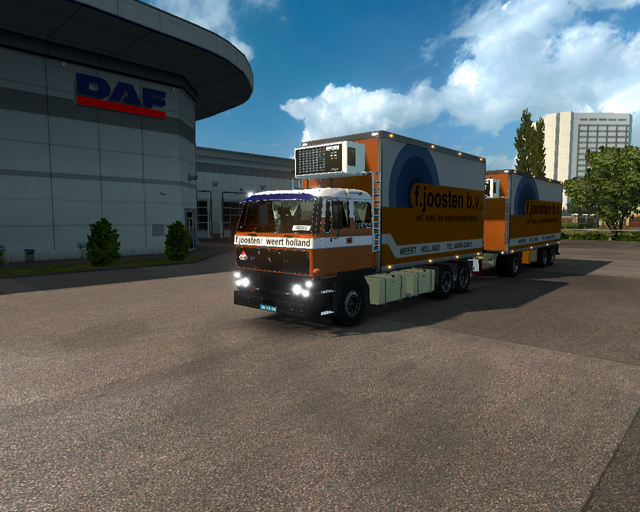 ets2 Daf 2300 6x4 BDF +aanhanger F prive skin ets2