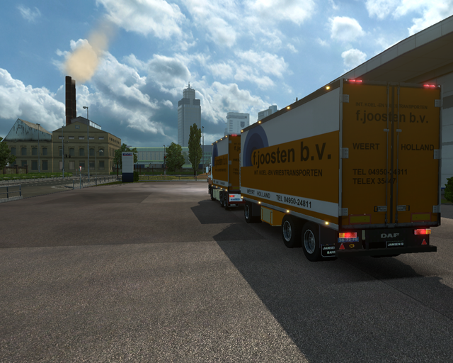 ets2 Daf 2300 6x4 BDF +aanhanger F prive skin ets2