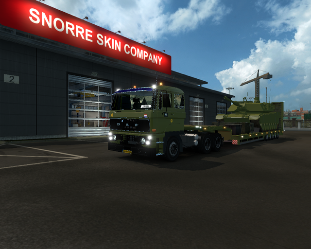 ets2 2300 6x4 + Dieplader Militaire Tank NL 1 prive skin ets2