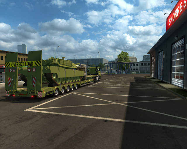 ets2 2300 6x4 + Dieplader Militaire Tank NL 3 prive skin ets2