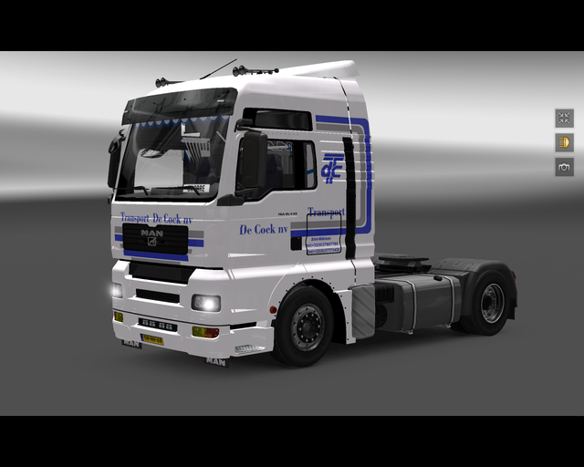 ets2 Man TGA 4x2 Transport de Cock nv Sint-Niklaas prive skin ets2