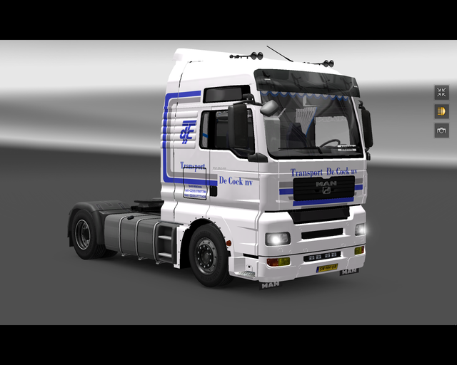 ets2 Man TGA 4x2 Transport de Cock nv Sint-Niklaas prive skin ets2