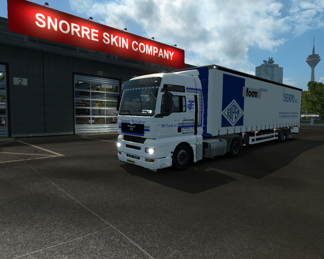 ets2 Man TGA 4x2 + 2asser (Serpo nv Sint Niklaas ( prive skin ets2