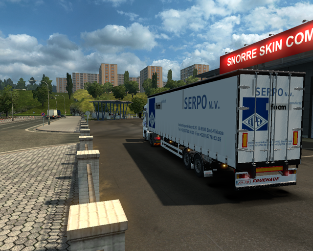 ets2 Man TGA 4x2 + 2asser (Serpo nv Sint Niklaas ( prive skin ets2