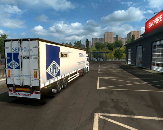 ets2 Man TGA 4x2 + 2asser (Serpo nv Sint Niklaas ( prive skin ets2