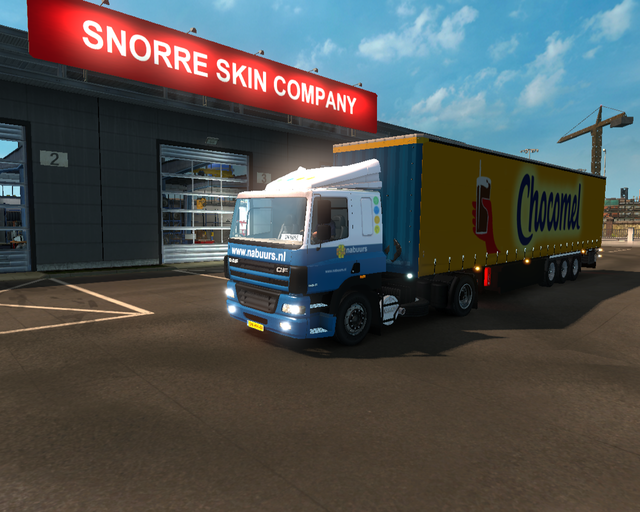 ets2 Daf CF85 4x2 Nabuurs Transport + Schuifzeiltr prive skin ets2