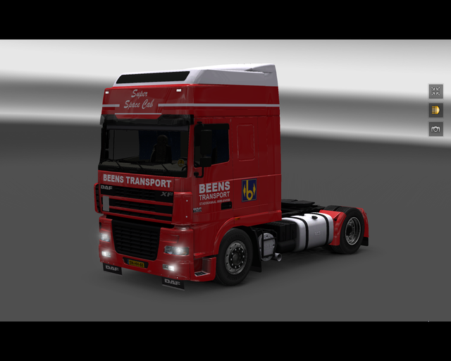 ets2 Daf XF95 4x2 Super Space Cab Beens Transport  prive skin ets2