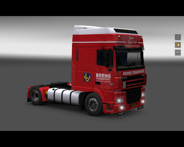 ets2 Daf XF95 4x2 Super Space Cab Beens Transport  prive skin ets2