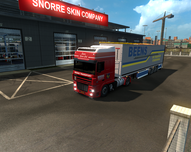 ets2 Daf XF95 4x2 Super Space Cab + geladen Bodex  prive skin ets2