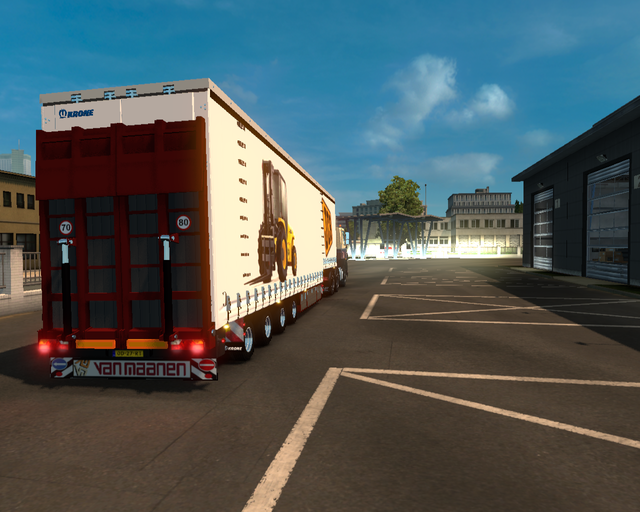 ets2 Daf CF85 6x4 lowroof + 4 asser Jumbo Curtains prive skin ets2