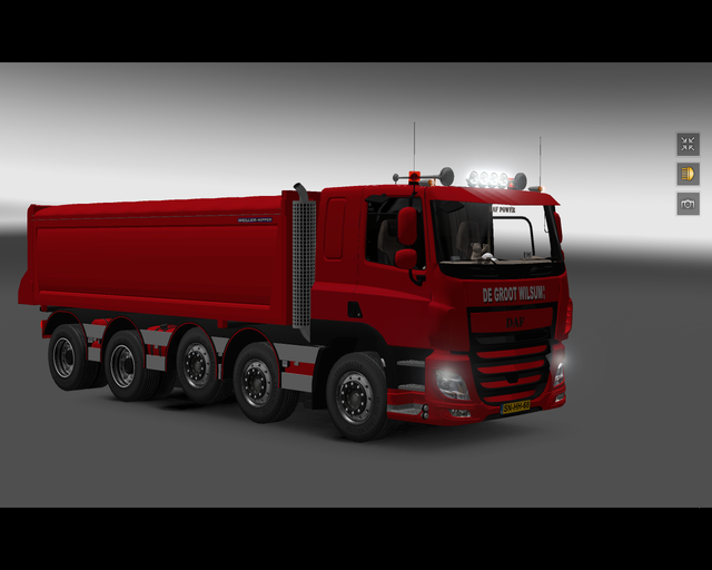 ets2 Daf X6  10x2 Kipper de Groot Wilsum Holland 1 prive skin ets2