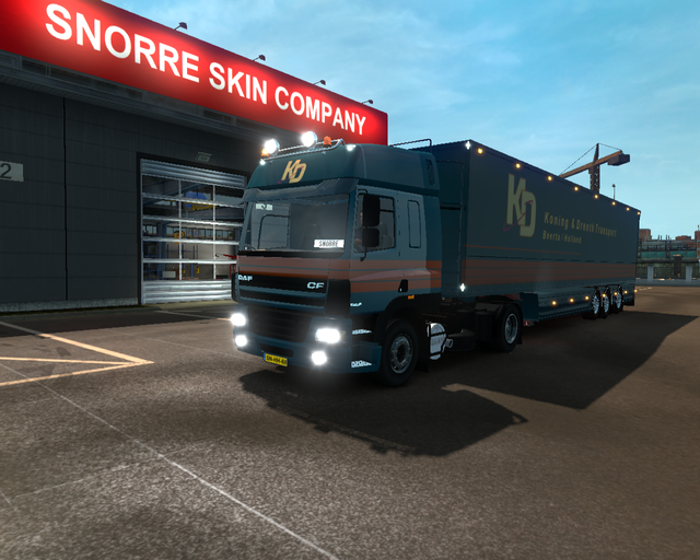 ets2 Daf CF 4x2 + lege onderlosser Koning & Drenth prive skin ets2