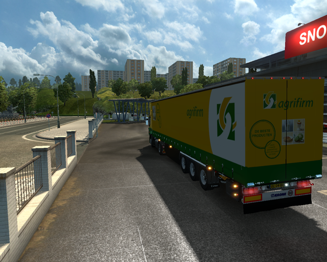 ets2 Renault Premium 4x2 + Krone Schuifzeiltrailer prive skin ets2