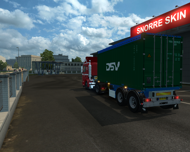 ets2 Man F90 4x2 + 2 asser containertrailer K E Ex prive skin ets2