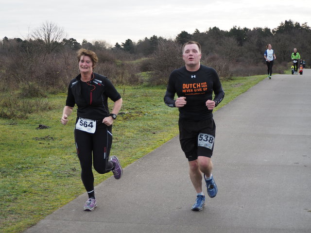 P1030379 5 en 10 km Westvoorne 3-1-2016