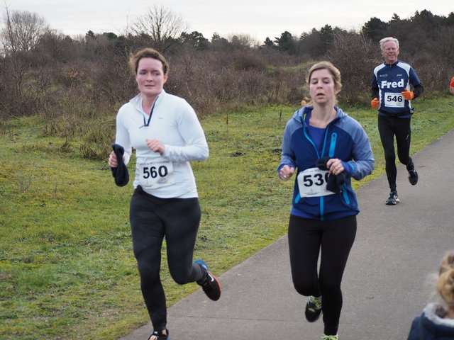 P1030387 5 en 10 km Westvoorne 3-1-2016