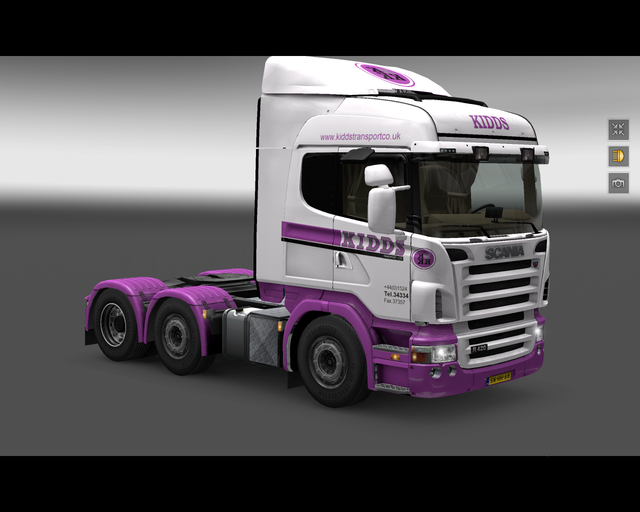 ets2 Scania R420 6x2 Kidds Transport LTD (GB) 1 prive skin ets2