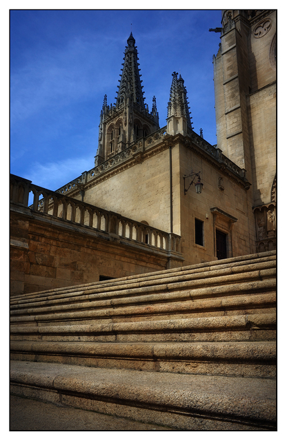 Catedral de Burgos steps Spain