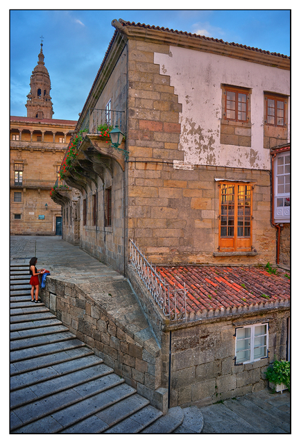 Santiago de Compostela Steps Spain