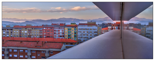 Oviedo Sunrise Spain Panoramas