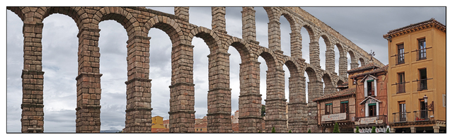 Segovia Roman Aquaduct Spain Panoramas