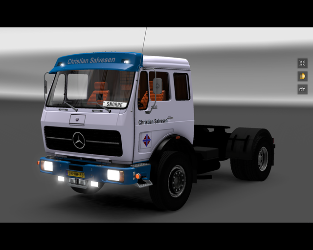 ets2 Mercedes NG 1632 4x2 Christian Salvesen Holla prive skin ets2