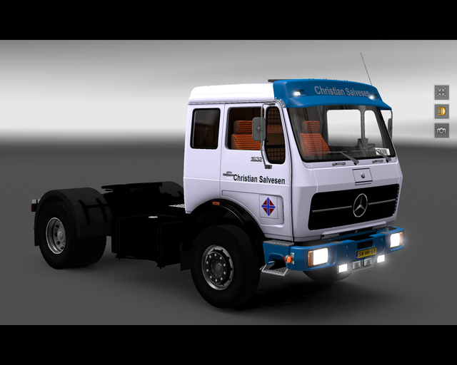 ets2 Mercedes NG 1632 4x2 Christian Salvesen Holla prive skin ets2